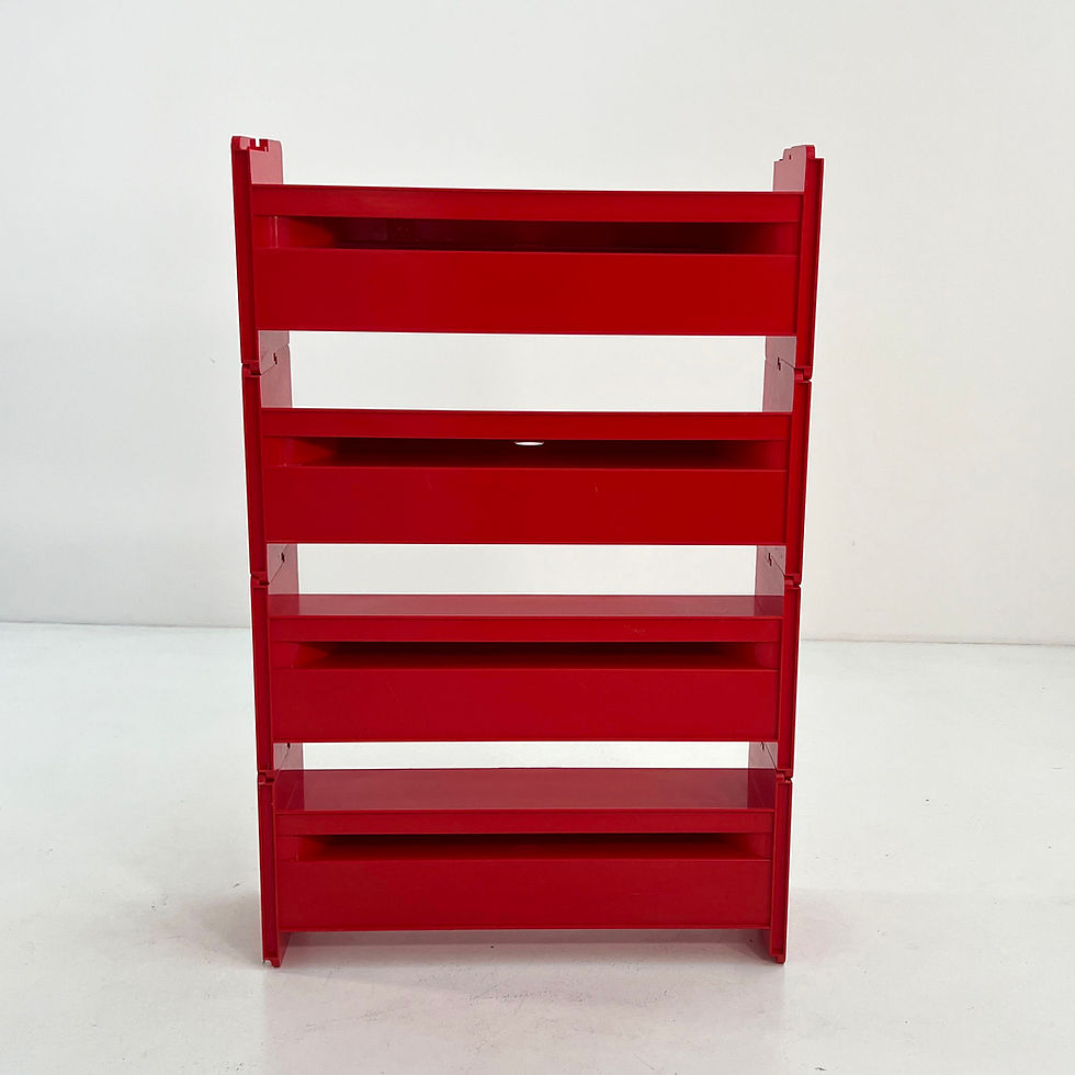 Thumbnail: Red Modular Jeep Bookcase by De Pas, D'Urbino and Lomazzi for BBB, 1970s
