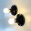 Thumbnail: Pair of Black Teti Wall Lamps by Vico Magistretti for Artemide, 1970s - SOLD