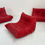 Thumbnail: Togo Sofa Set in Red Leather by Michel Ducaroy for Ligne Roset, 1970s - SOLD