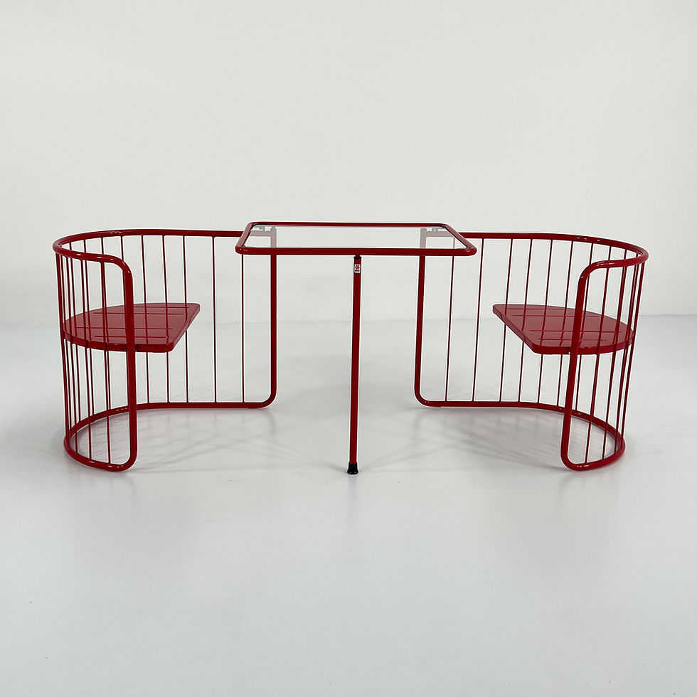Red Patio Set from Emu, 1980s - SOLD