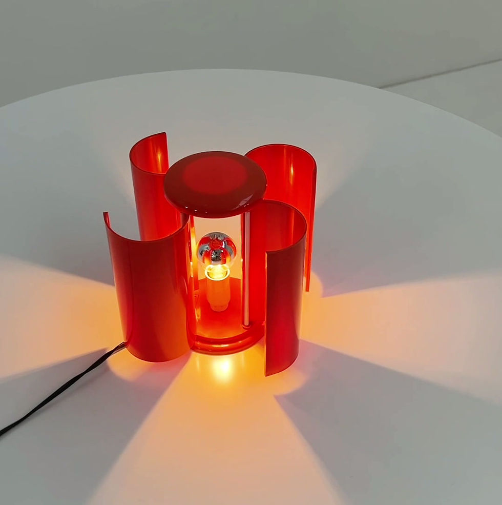 Thumbnail: Coral Flower Table Lamp by Studio D.A. for Lamperti, 1970s