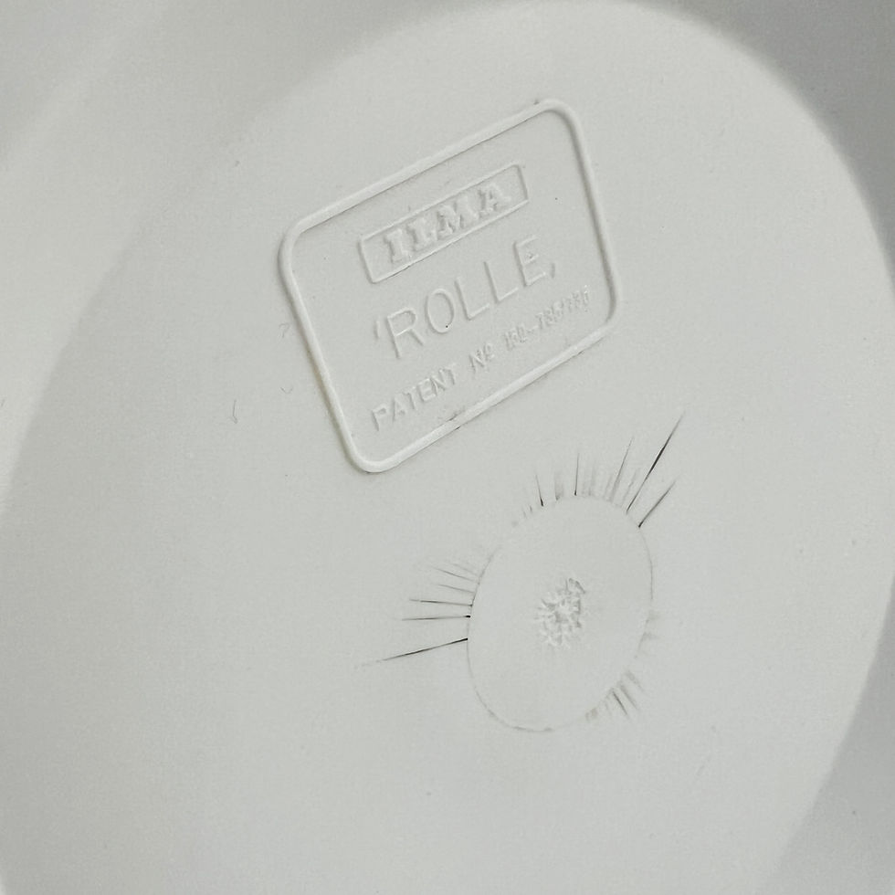 Thumbnail: White Rolle Stool by Ilma Italy, 1970s - SOLD