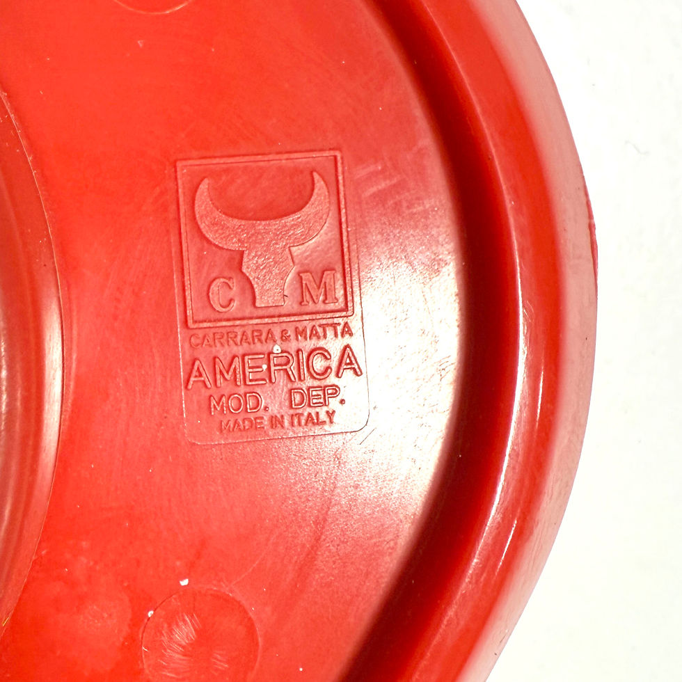 Thumbnail: Red Bathroom Set from Carrara & Matta, 1970s - SOLD