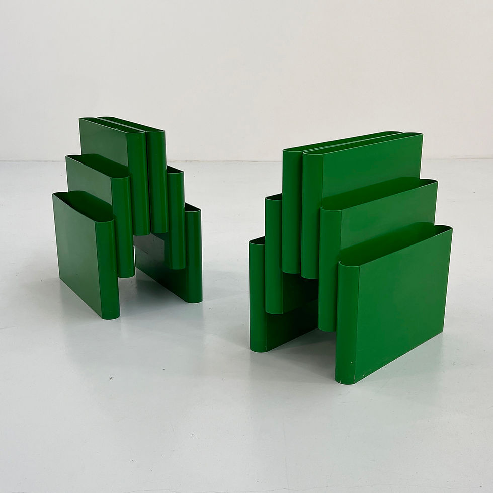 Thumbnail: Green Magazine Rack by Giotto Stoppino for Kartell, 1970s - SOLD