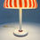 Thumbnail: Red Striped Table Lamp in Murano Glass from DV, 1970s - SOLD