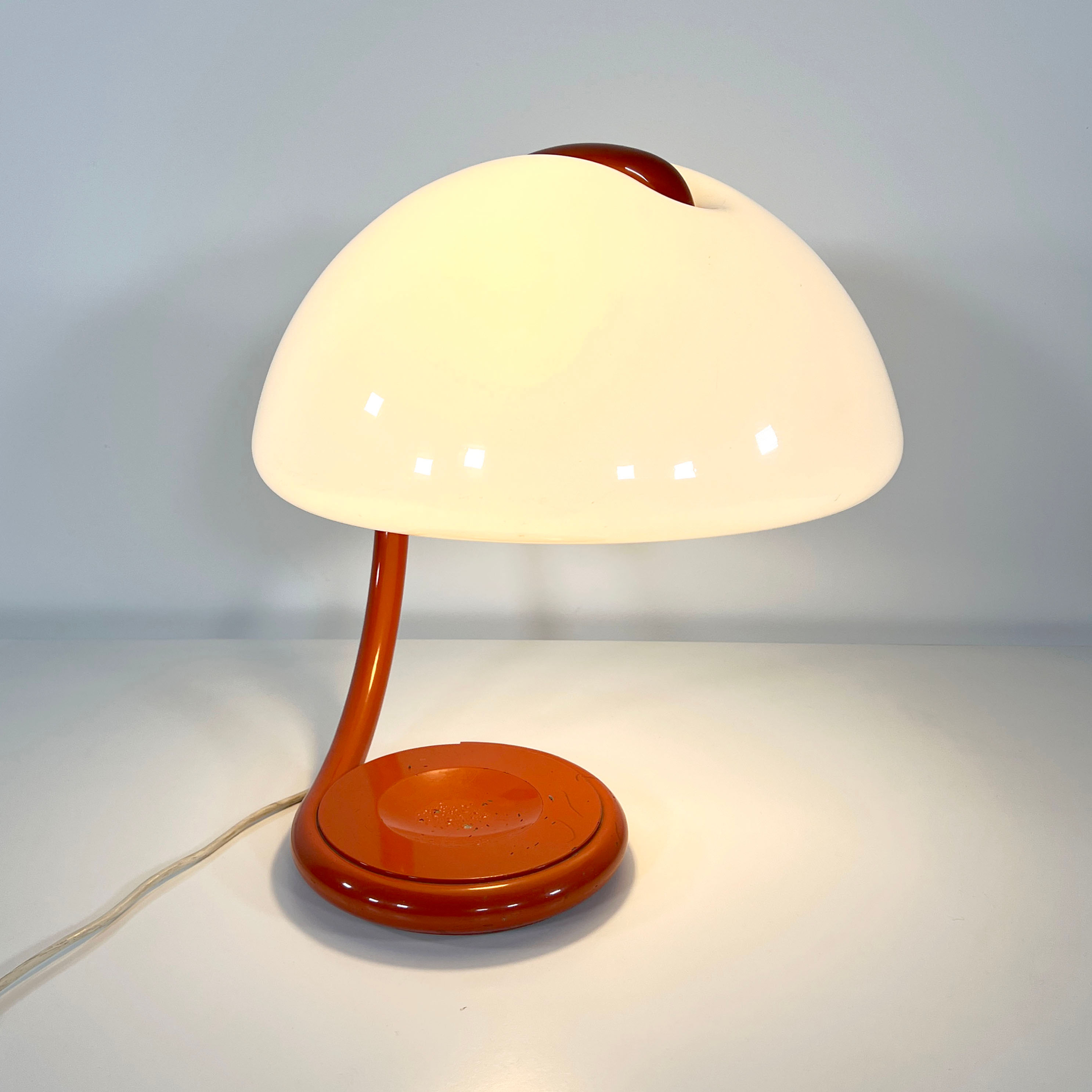 Orange Serpente Table Lamp by Elio Martinelli for Martinelli Luce, 1970s - SOLD