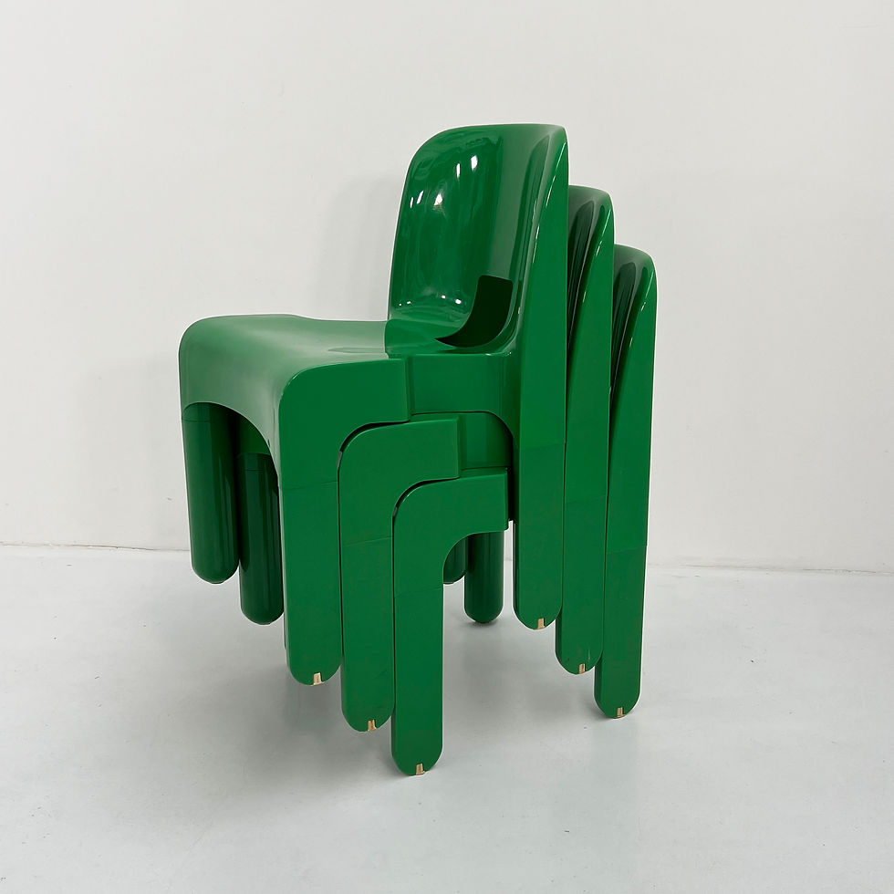 Thumbnail: Green Model 4868/69 Universale Chair by Joe Colombo for Kartell, 1970s - SOLD