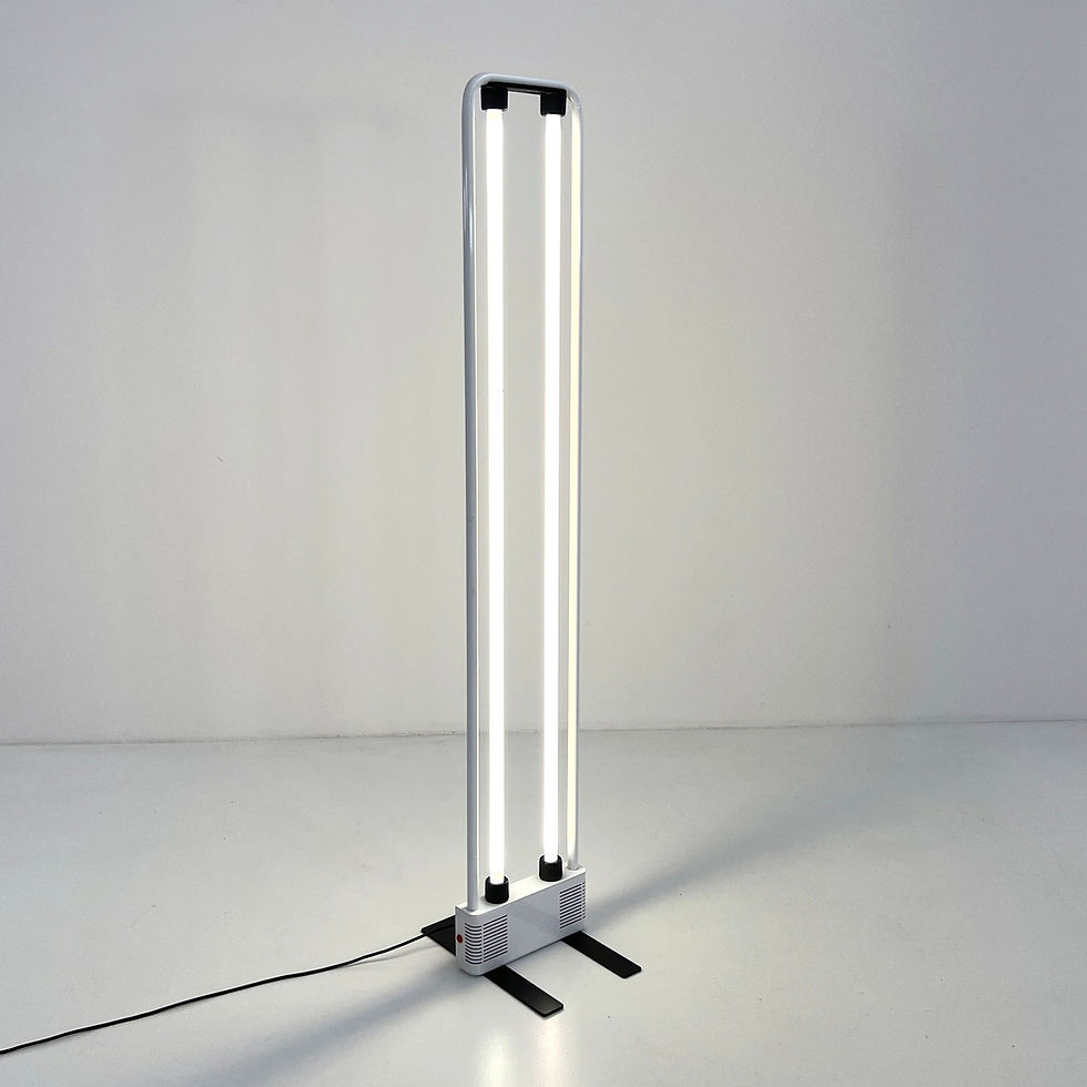 White Floorlamp by Gian N. Gigante for Zerbetto, 1980s
