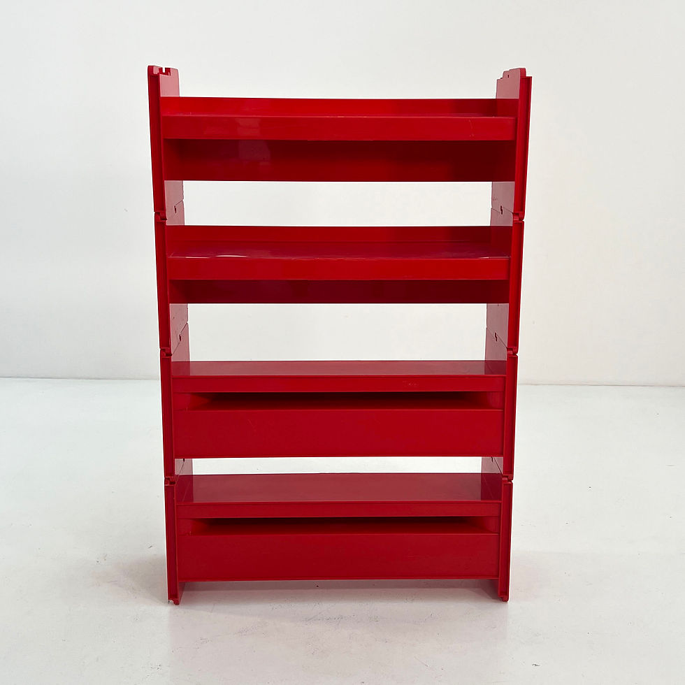 Thumbnail: Red Modular Jeep Bookcase by De Pas, D'Urbino and Lomazzi for BBB, 1970s