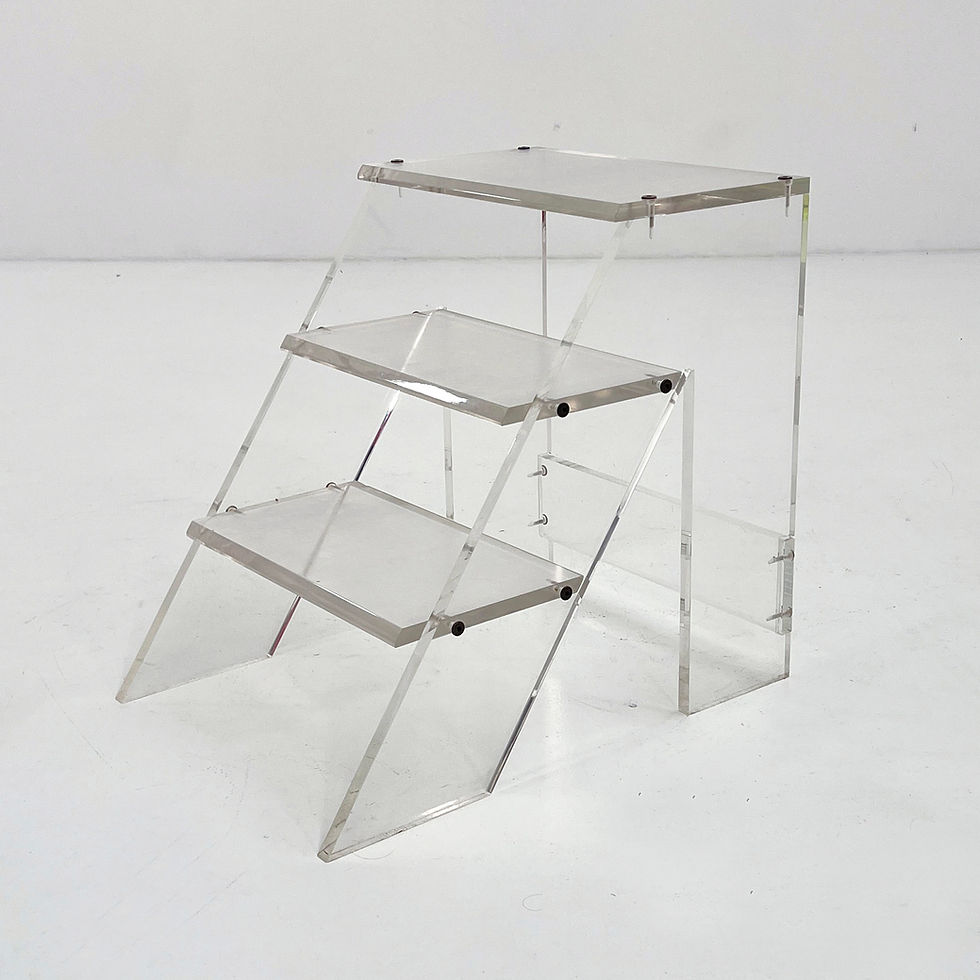 Stepladder or Side Table in Acrylic, 1970s - SOLD
