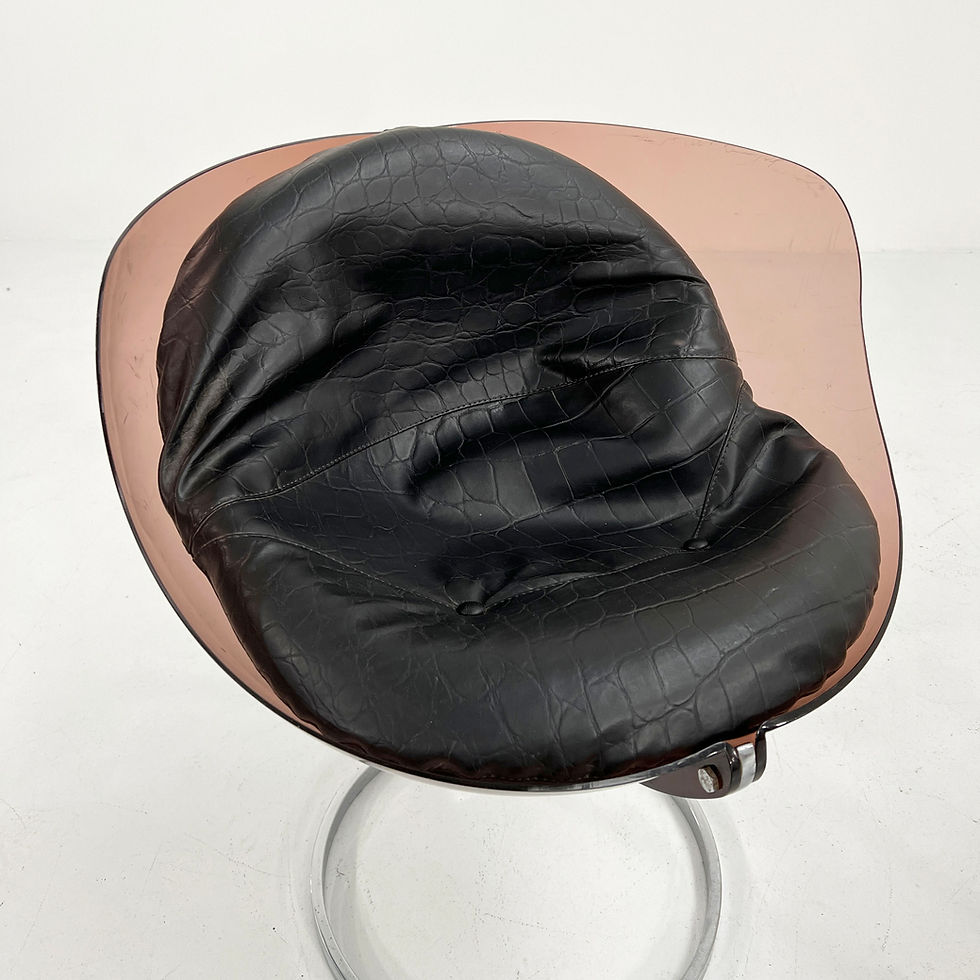 Thumbnail: Pair of Sphere Dining Chairs by Boris Tabacoff for Mobilier Moderne, 1970 - SOLD
