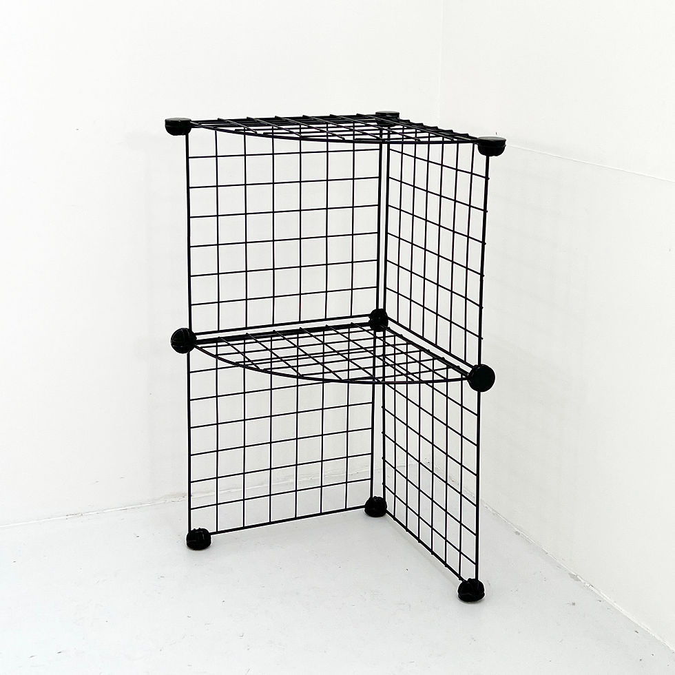 Thumbnail: Postmodern Modular Metal Shelf, 1980s - SOLD