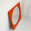 Thumbnail: Orange Square Mirror Model 4724 by Giotto Stoppino for Kartell, 1970s - SOLD