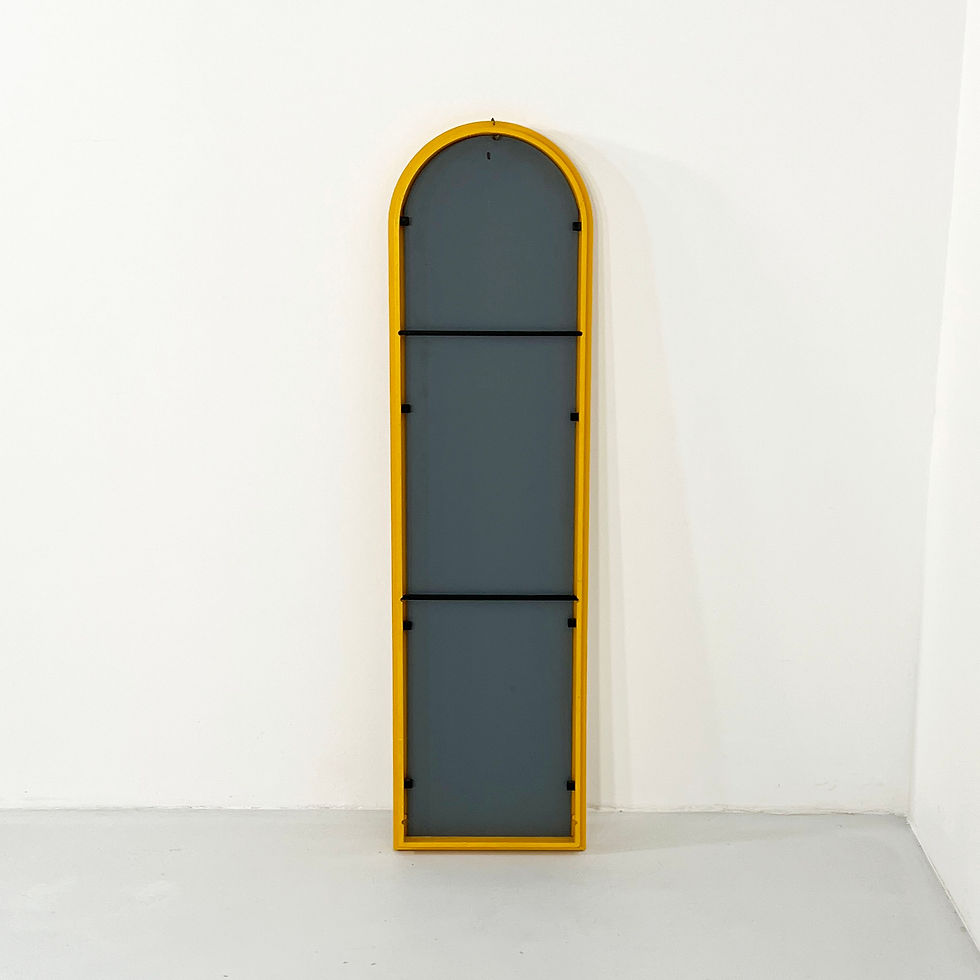 Thumbnail: Yellow Frame Mirror by Anna Castelli Ferrieri for Kartell, 1980s - SOLD