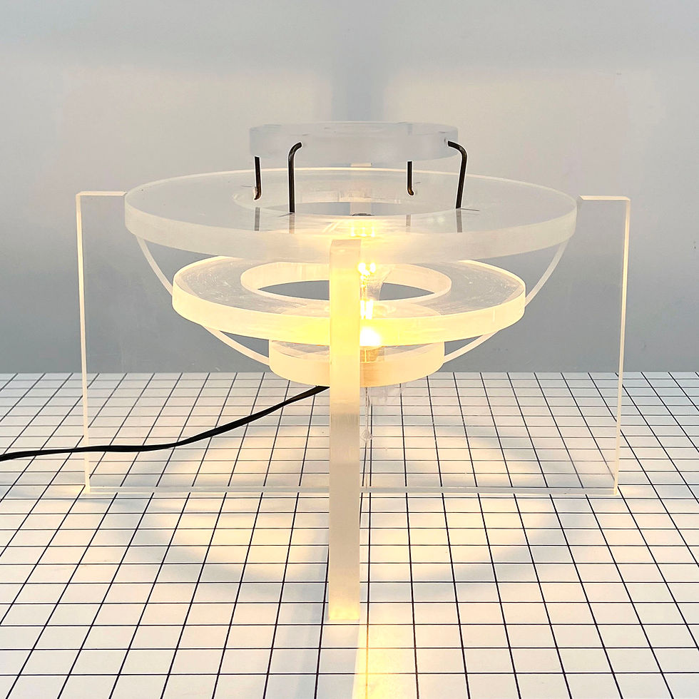 Thumbnail: Sculptural Table Lamp in Acrylic, 1970s