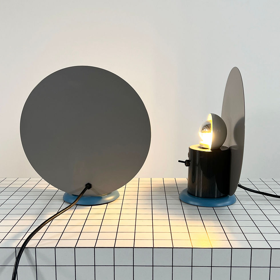 Thumbnail: Pair of Round Desk Lamps by Michele De Lucchi for Bieffeplast, 1980s - SOLD