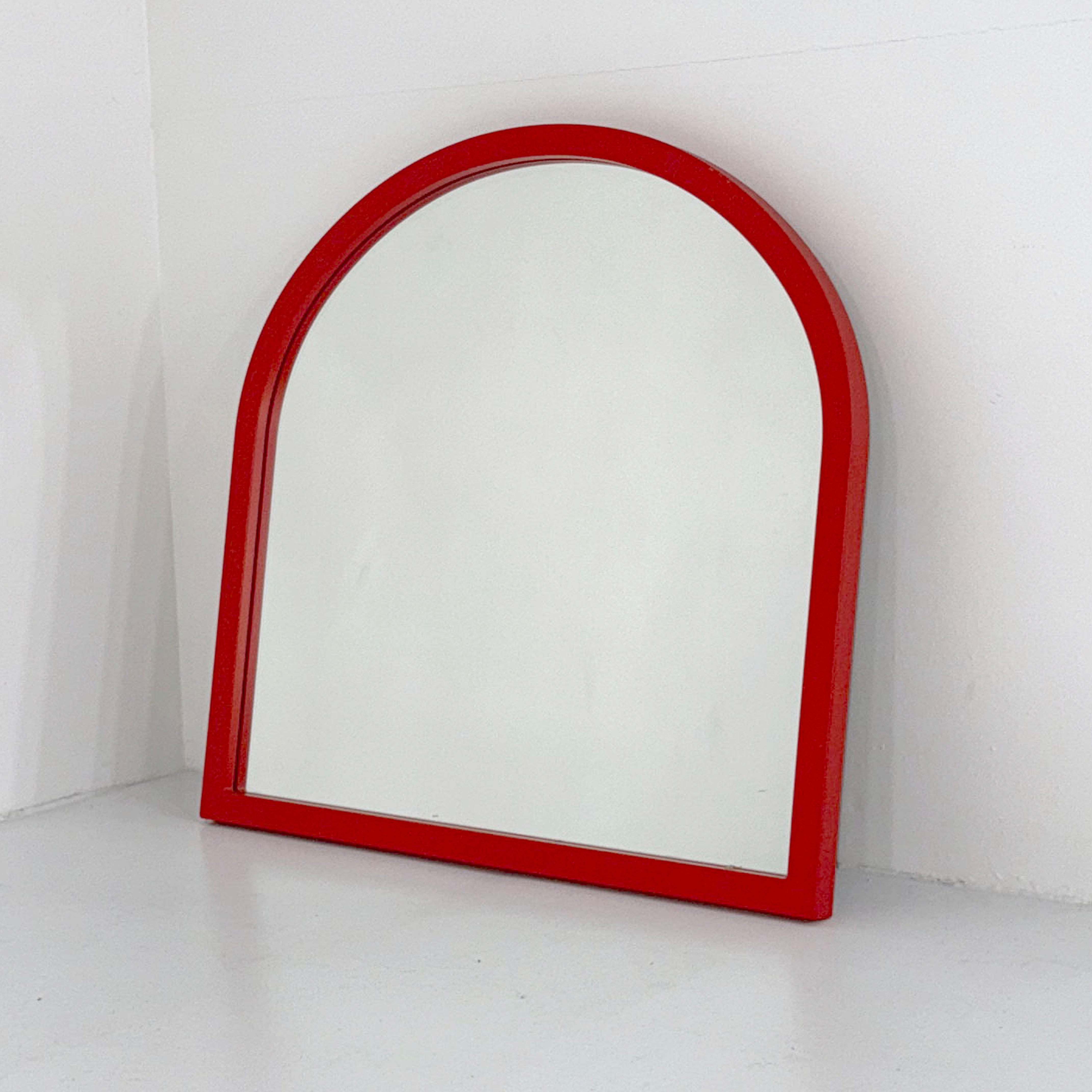 Red Frame Mirror by Anna Castelli Ferrieri for Kartell, 1980s - SOLD