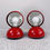 Thumbnail: Pair of Red Eclisse Table Lamps by Vico Magistretti for Artemide, 1960s - SOLD
