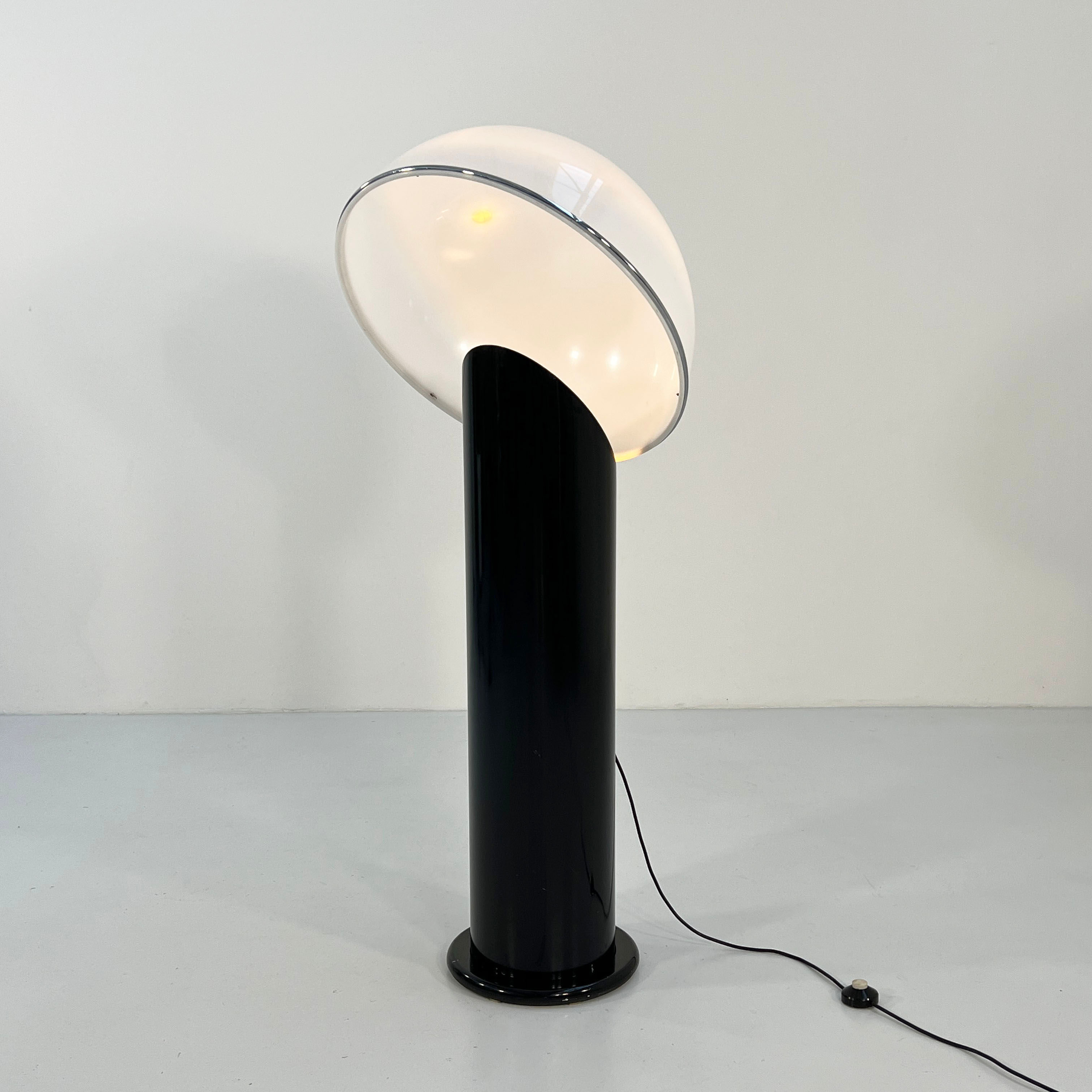 Black Ciot Floor Lamp by Ennio Chiggio for Lumenform, 1970s - SOLD
