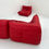 Thumbnail: Togo Sofa Set in Red Leather by Michel Ducaroy for Ligne Roset, 1970s - SOLD