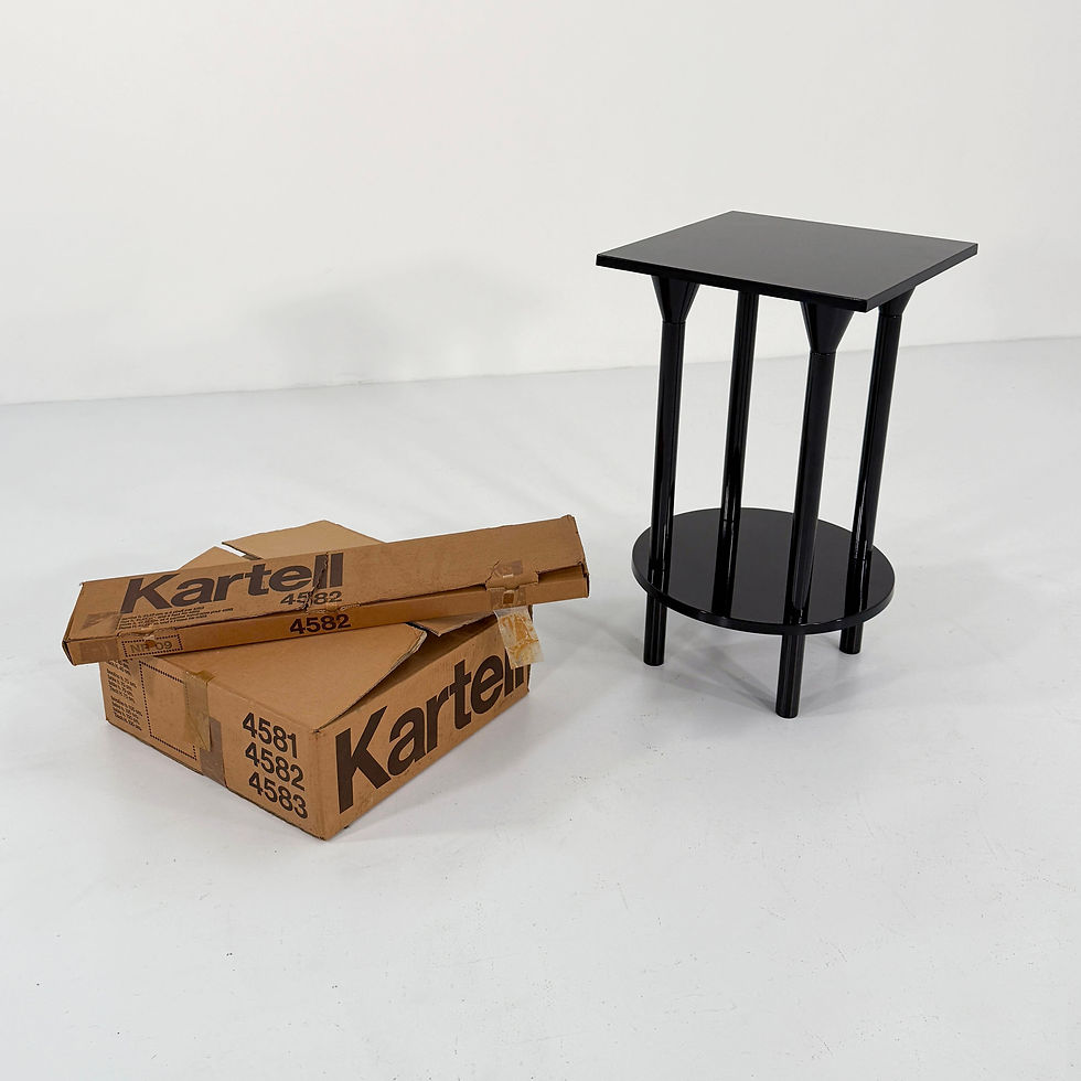 Thumbnail: Black Postmodern Side table by Anna Castelli Ferrieri for Kartell, 1980s - SOLD