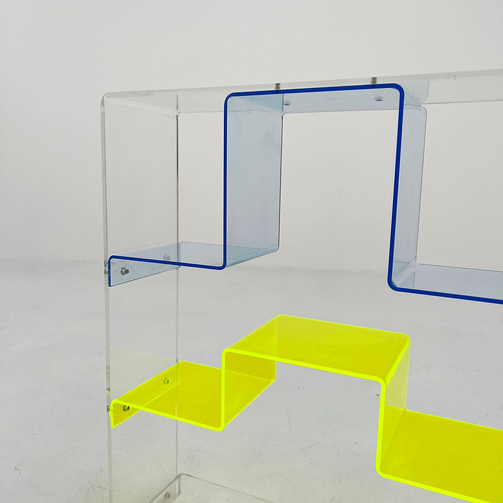 Thumbnail: Fluo Standing or Wall Shelf in Plexiglass, 1980s - SOLD
