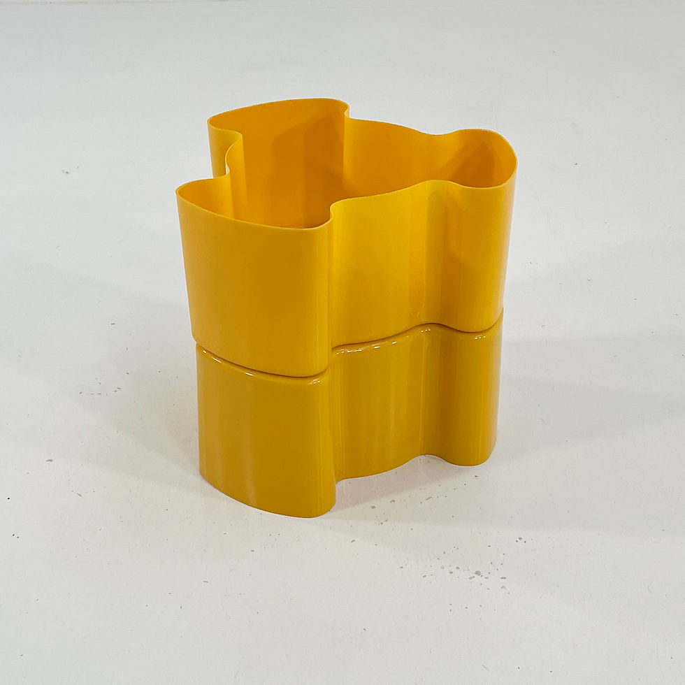 Thumbnail: Yellow Double Puzzle Planter from Visart, 1970s - SOLD