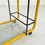 Thumbnail: Yellow Postmodern Serving Trolley with Quaderna Pattern, 1980s - SOLD