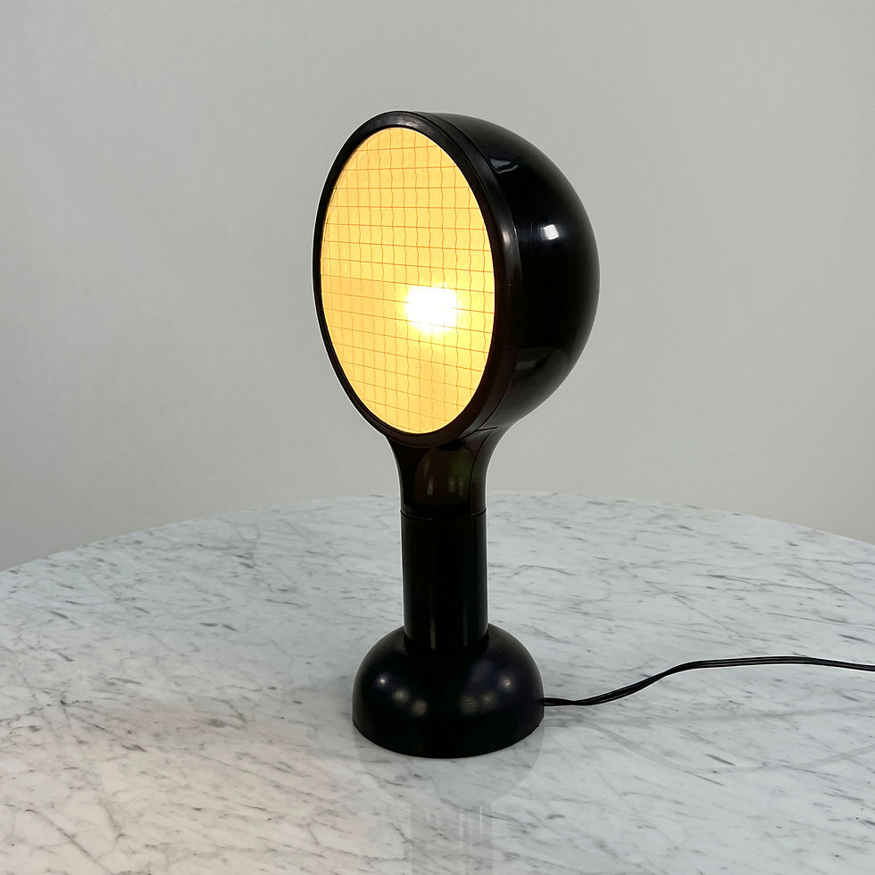 Thumbnail: Black Drive table lamp by Adalberto Dal Lago for Bieffeplast, 1970s - SOLD