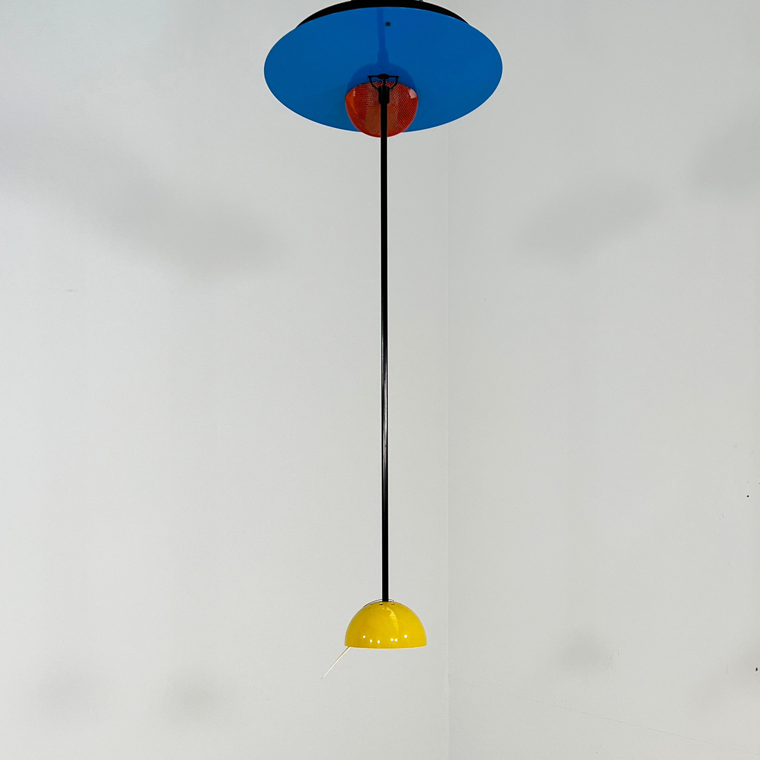 Multicolor Alesia Ceiling Lamp by Carlo Forcolini for Artemide, 1980s - SOLD