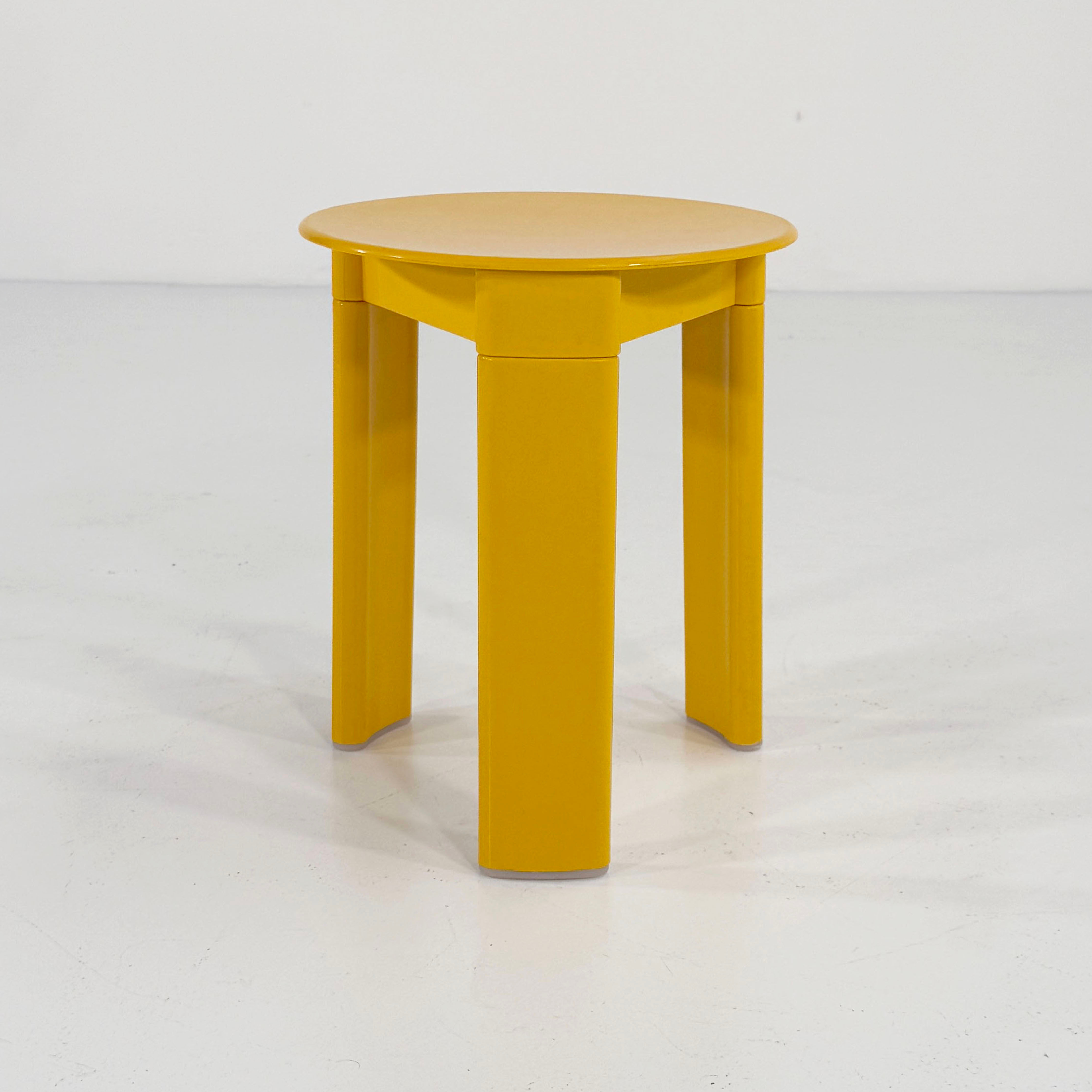 Yellow Trio Stool by Olaf Von Bohr for Gedy, 1970s - SOLD