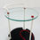 Thumbnail: Postmodern Trolley in Glass & Metal from Metalnova, 1980s - SOLD