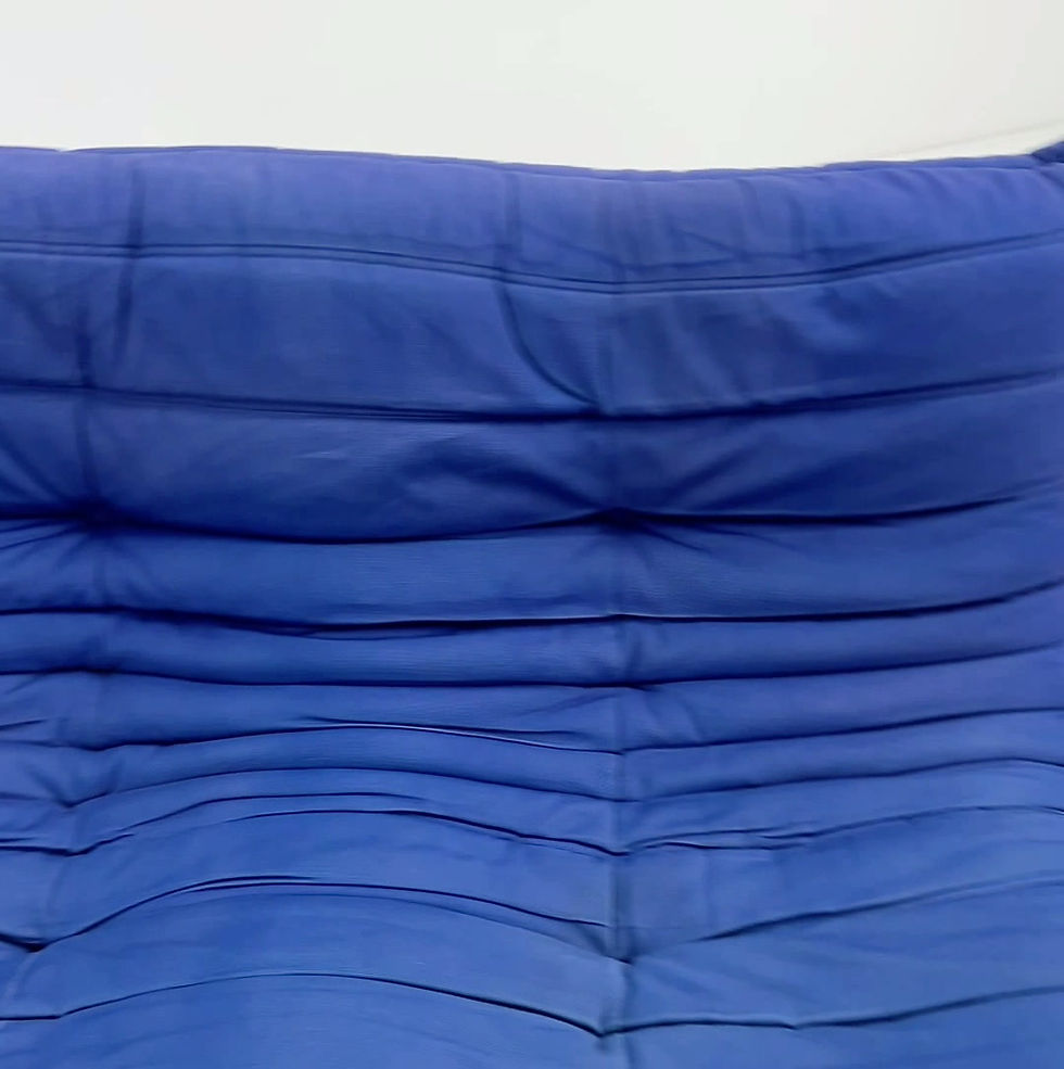 Thumbnail: Royal Blue 2-Seater Togo Sofa by Michel Ducaroy for Ligne Roset, 1970s