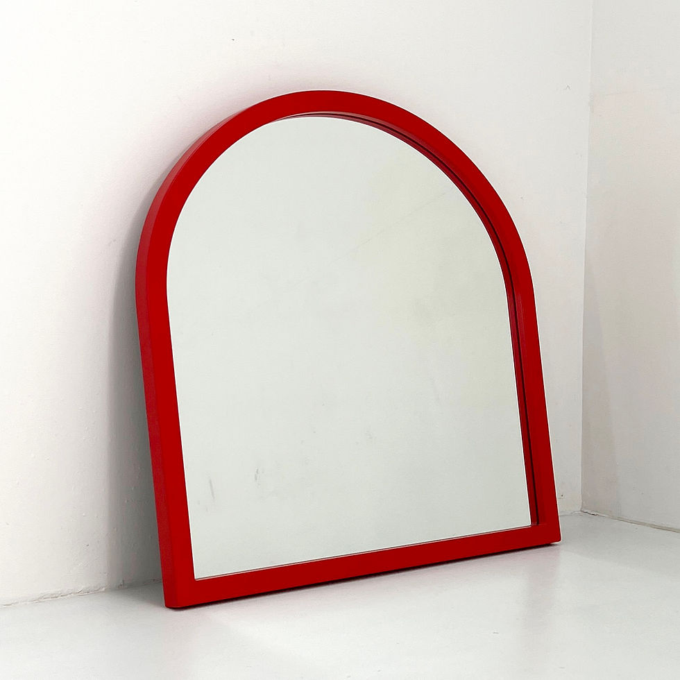 Thumbnail: Red Frame Mirror Model 4720 by Anna Castelli Ferrieri for Kartell, 1980s - SOLD