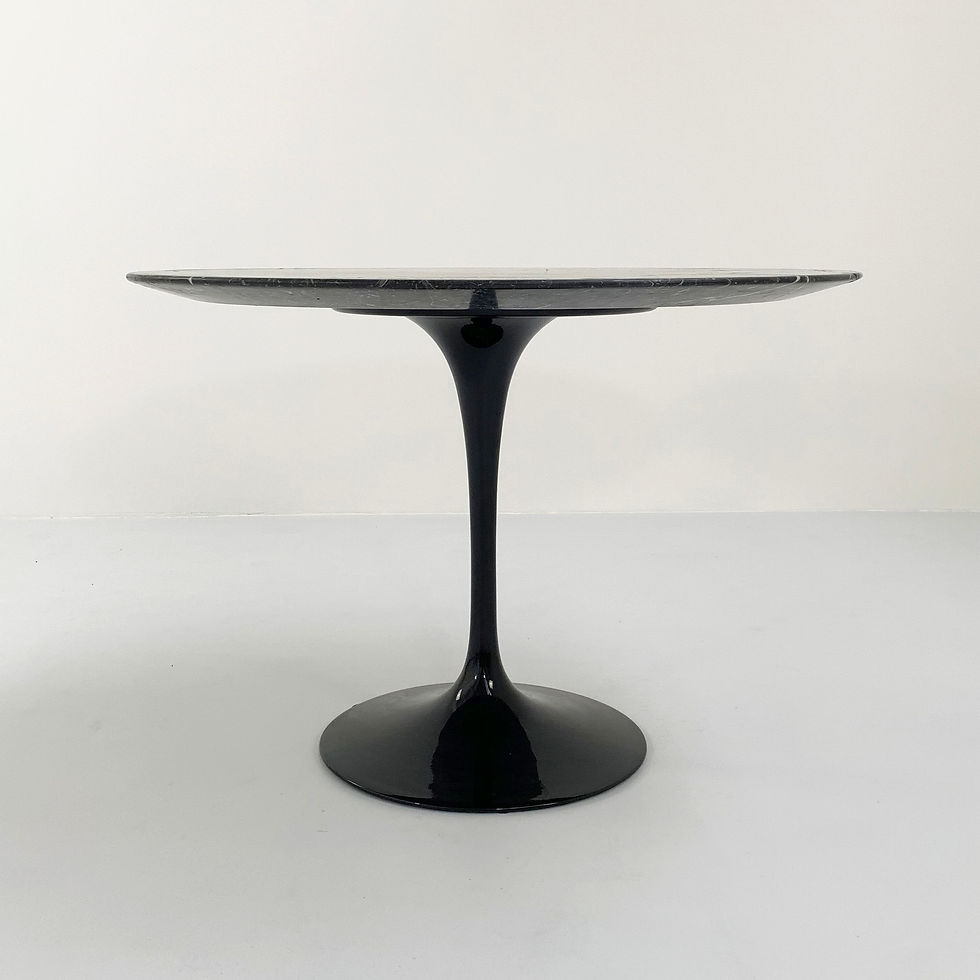 Thumbnail: Black Marble Tulip Dining Table by Eero Saarinen for Knoll, 1970s - SOLD