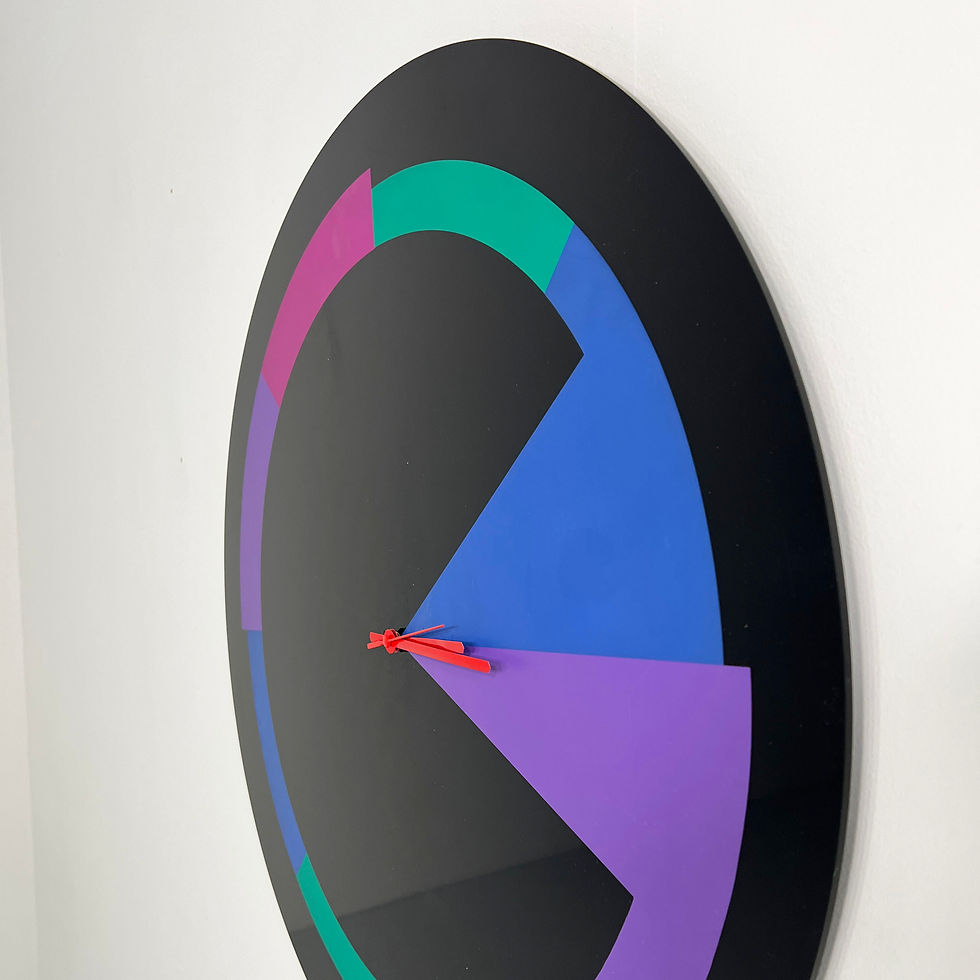 Thumbnail: Postmodern Multicolor Clock, 1980s - SOLD