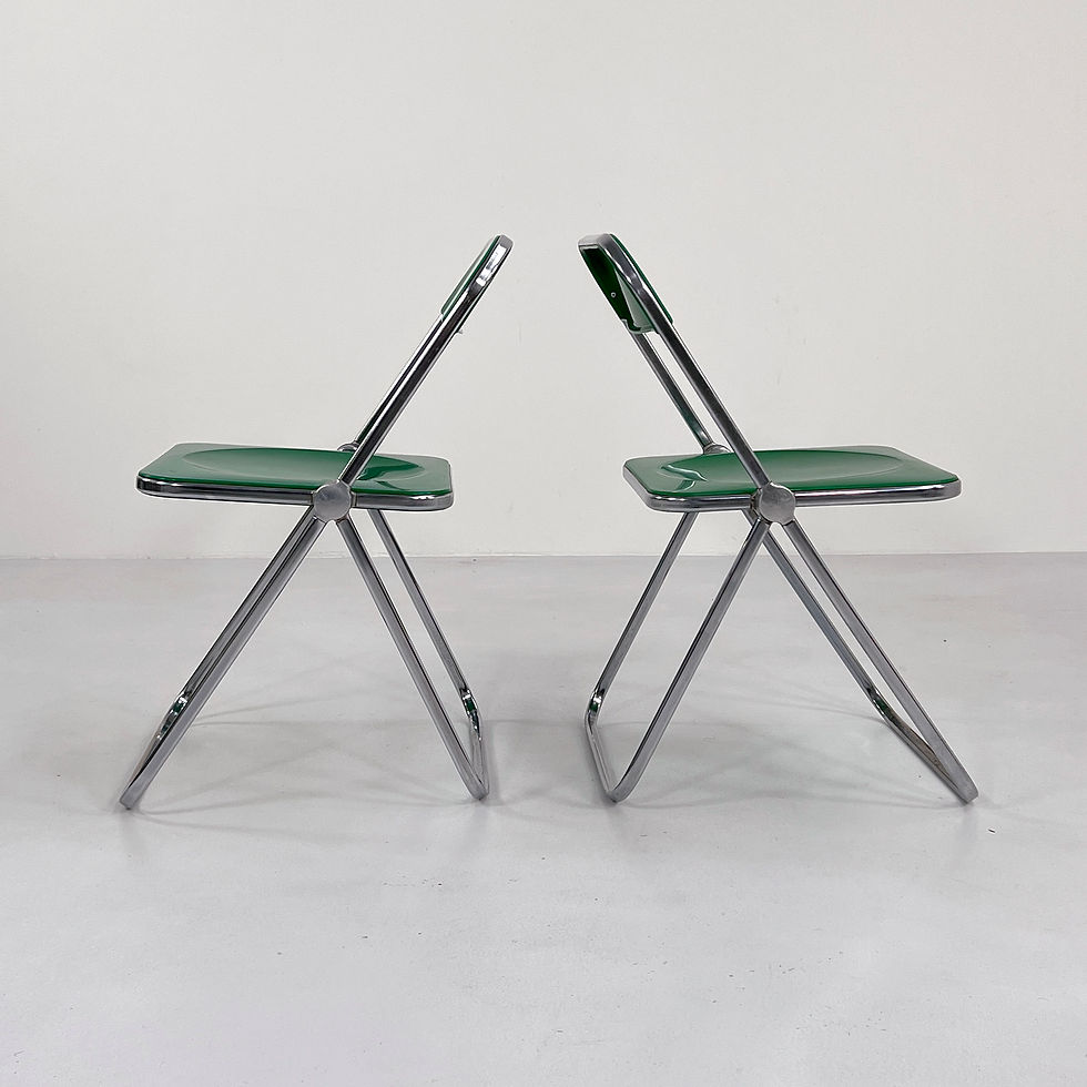 Thumbnail: Green Plia Chairs by Giancarlo Piretti for Anonima Castelli, 1970s - SOLD