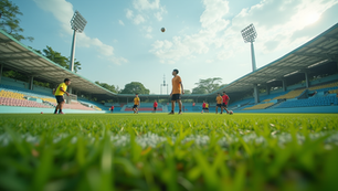 kids playing on a field