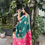 Thumbnail: Rama-Pink Jinal Stylish Dola Silk Weaving Patola