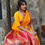 Thumbnail: Yellow-Red Swarnali Dola Silk Saree With Weaving Butta