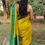 Thumbnail: Yellow-Green Stylish Anushree Organza Saree