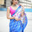 Thumbnail: White Palak Rajkoty Patola Print on Dola Silk