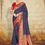 Thumbnail: Blue Organza Silk Saree