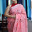 Thumbnail: Pink Ramila Soft Linen Work Saree With Embroidery Work
