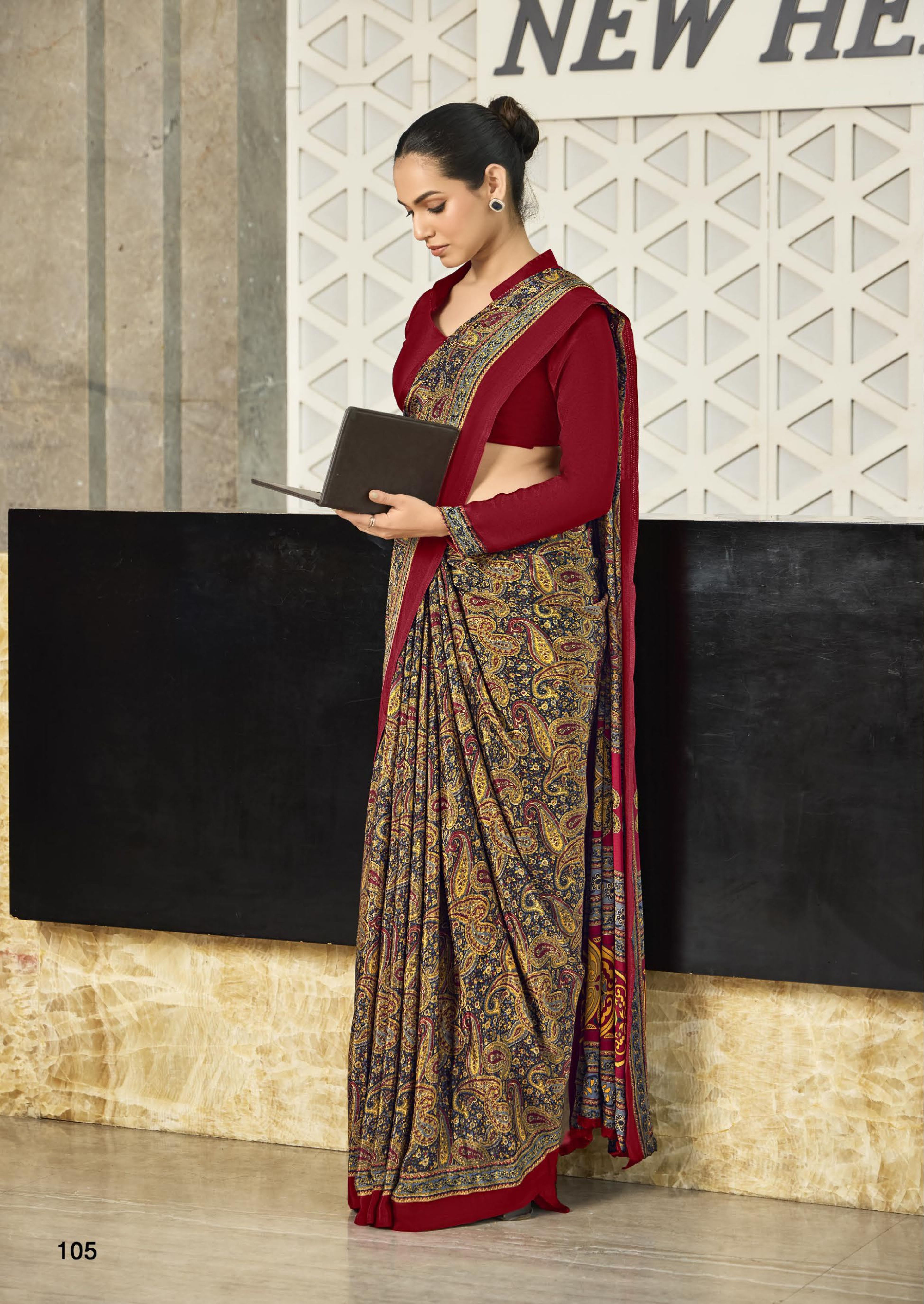 New Vibrant Silk Saree For Daily Office Wear