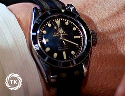 Luminous Rolex wristwatch