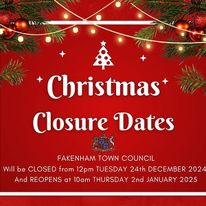 Christmas Closure Dates