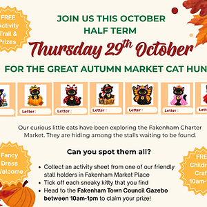 πThe Great Autumn Market Cat Hunt πββ¬