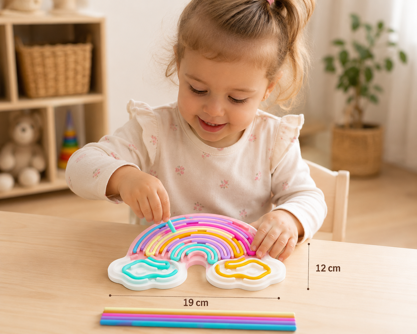 Laberinto Sensorial Arco iris 12x19 cm 🌟