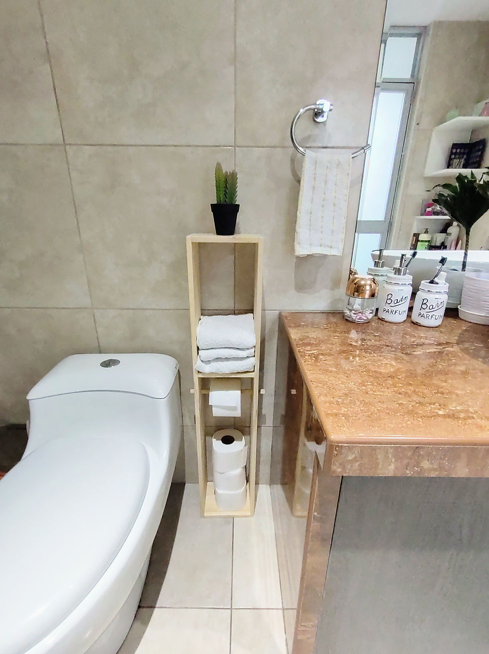 Miniatura: Porta papel higiénico con toallero XL